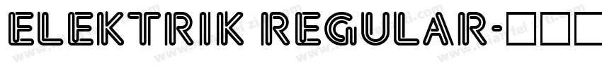 Elektrik Regular字体转换